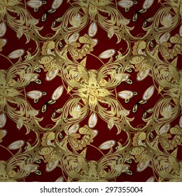 Abstract beautiful background, royal, damask ornament, vintage, rich seamless pattern, luxury, artistic vector wallpaper, floral, oldest style fashioned arabesque fabric for decoration and design