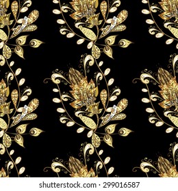Abstract beautiful background, royal, damask ornament, vintage, rich seamless pattern, luxury, artistic vector wallpaper, floral, oldest style fashioned arabesque fabric for decoration and design