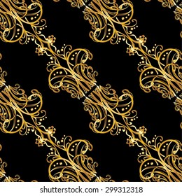 Abstract beautiful background, royal, damask ornament, vintage, rich seamless pattern, luxury, artistic vector wallpaper, floral, oldest style fashioned arabesque fabric for decoration and design