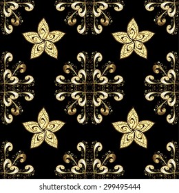 Abstract beautiful background, royal, damask ornament, vintage, rich seamless pattern, luxury, artistic vector wallpaper, floral, oldest style fashioned arabesque fabric for decoration and design