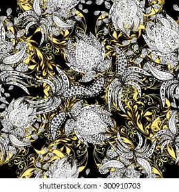 Abstract beautiful background, royal, damask ornament, vintage, rich seamless pattern, luxury, artistic vector wallpaper, floral, oldest style fashioned arabesque fabric for decoration and design
