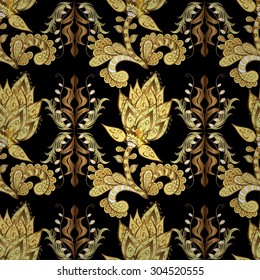 Abstract beautiful background, royal, damask ornament, vintage, rich seamless pattern, luxury, artistic vector wallpaper, floral, oldest style fashioned arabesque fabric for decoration and design