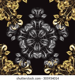 Abstract beautiful background, royal, damask ornament, vintage, rich seamless pattern, luxury, artistic vector wallpaper, floral, oldest style fashioned arabesque fabric for decoration and design