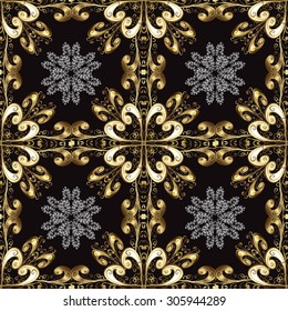 Abstract beautiful background, royal, damask ornament, vintage, rich seamless pattern, luxury, artistic vector wallpaper, floral, oldest style fashioned arabesque fabric for decoration and design