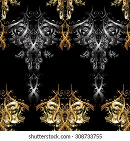 Abstract beautiful background, royal, damask ornament, vintage, rich seamless pattern, luxury, artistic vector wallpaper, floral, oldest style fashioned arabesque fabric for decoration and design 