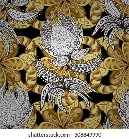 Abstract beautiful background, royal, damask ornament, vintage, rich seamless pattern, luxury, artistic vector wallpaper, floral, oldest style fashioned arabesque fabric for decoration and design