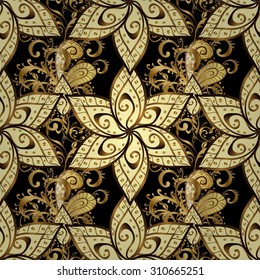 Abstract beautiful background, royal, damask ornament, vintage, rich seamless pattern, luxury, artistic vector wallpaper, floral, oldest style fashioned arabesque fabric for decoration and design