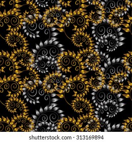 Abstract beautiful background, royal, damask ornament, vintage, rich seamless pattern, luxury, artistic vector wallpaper, floral, oldest style fashioned arabesque fabric for decoration and design 