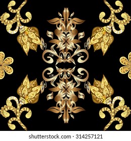 Abstract beautiful background, royal, damask ornament, vintage, rich seamless pattern, oldest style fashioned arabesque fabric for decoration and design