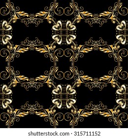 Abstract beautiful background, royal, damask ornament, vintage, rich seamless pattern, luxury, artistic vector wallpaper, floral, oldest style fashioned arabesque fabric for decoration and design