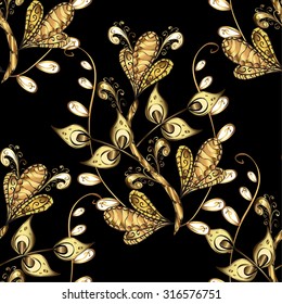 Abstract beautiful background, royal, damask ornament, vintage, rich seamless pattern, luxury, artistic vector wallpaper, floral, oldest style fashioned arabesque fabric for decoration and design