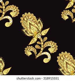 Abstract beautiful background, royal, damask ornament, vintage, rich seamless pattern, luxury, artistic vector wallpaper, floral, oldest style fashioned arabesque fabric for decoration and design