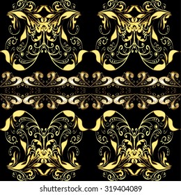 Abstract beautiful background, royal, damask ornament, vintage, rich seamless pattern, luxury, artistic vector wallpaper, floral, oldest style fashioned arabesque fabric for decoration and design