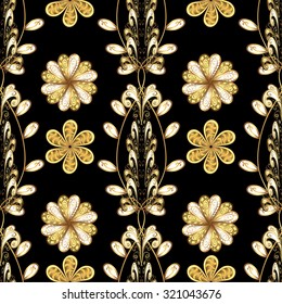 Abstract beautiful background, royal, damask ornament, vintage, rich seamless pattern, luxury, artistic vector wallpaper, floral, oldest style fashioned arabesque fabric for decoration and design