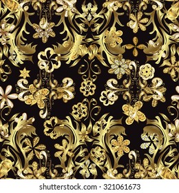 Abstract beautiful background, royal, damask ornament, vintage, rich seamless pattern, luxury, artistic vector wallpaper, floral, oldest style fashioned arabesque fabric for decoration and design