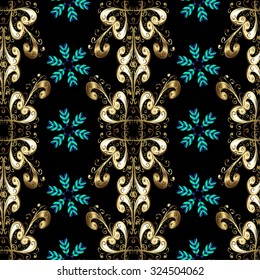 Abstract beautiful background, royal, damask ornament, vintage, rich seamless pattern, luxury, artistic vector wallpaper, floral, oldest style fashioned arabesque fabric for decoration and design