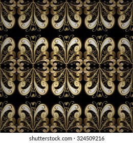 Abstract beautiful background, royal, damask ornament, vintage, rich seamless pattern, luxury, artistic vector wallpaper, floral, oldest style fashioned arabesque fabric for decoration and design