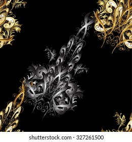 Abstract beautiful background, royal, damask ornament, vintage, rich seamless pattern, luxury, artistic vector wallpaper, floral, oldest style fashioned arabesque fabric for decoration and design