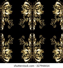 Abstract beautiful background, royal, damask ornament, vintage, rich seamless pattern, luxury, artistic vector wallpaper, floral, oldest style fashioned arabesque fabric for decoration and design