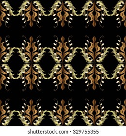 Abstract beautiful background, royal, damask ornament, vintage, rich seamless pattern, luxury, artistic vector wallpaper, floral, oldest style fashioned arabesque fabric for decoration and design