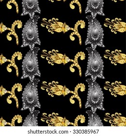 Abstract beautiful background, royal, damask ornament, vintage, rich seamless pattern, luxury, artistic vector wallpaper, floral, oldest style fashioned arabesque fabric for decoration and design
