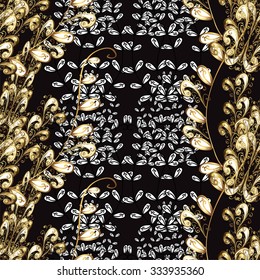 Abstract beautiful background, royal, damask ornament, vintage, rich seamless pattern, luxury, artistic vector wallpaper, floral, oldest style fashioned arabesque fabric for decoration and design