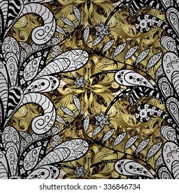 Abstract beautiful background, royal, damask ornament, vintage, rich seamless pattern, luxury, artistic vector wallpaper, floral, oldest style fashioned arabesque fabric for decoration and design
