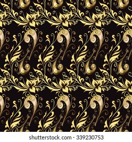 Abstract beautiful background, royal, damask ornament, vintage, rich seamless pattern, luxury, artistic vector wallpaper, floral, oldest style fashioned arabesque fabric for decoration and design