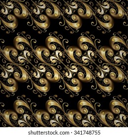 Abstract beautiful background, royal, damask ornament, vintage, rich seamless pattern, luxury, artistic vector wallpaper, floral, oldest style fashioned arabesque fabric for decoration and design