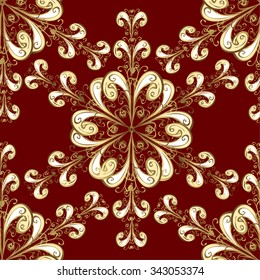 Abstract beautiful background, royal, damask ornament, vintage, rich seamless pattern, luxury, artistic vector wallpaper, floral, oldest style fashioned arabesque fabric for decoration and design