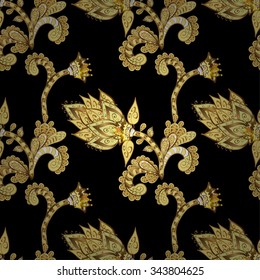 Abstract beautiful background, royal, damask ornament, vintage, rich seamless pattern, luxury, artistic vector wallpaper, floral, oldest style fashioned arabesque fabric for decoration and design