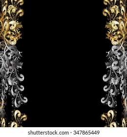 Abstract beautiful background, royal, damask ornament, vintage, rich seamless pattern, luxury, artistic vector wallpaper, floral, oldest style fashioned arabesque fabric for decoration and design