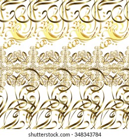 Abstract beautiful background, royal, damask ornament, vintage, rich seamless pattern, luxury, artistic vector wallpaper, floral, oldest style fashioned arabesque fabric for decoration and design