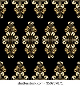Abstract beautiful background, royal, damask ornament, vintage, rich seamless pattern, luxury, artistic vector wallpaper, floral, oldest style fashioned arabesque fabric for decoration and design