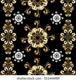 Abstract beautiful background, royal, damask ornament, vintage, rich seamless pattern, luxury, artistic vector wallpaper, floral, oldest style fashioned arabesque fabric for decoration and design