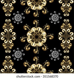 Abstract beautiful background, royal, damask ornament, vintage, rich seamless pattern, luxury, artistic vector wallpaper, floral, oldest style fashioned arabesque fabric for decoration and design