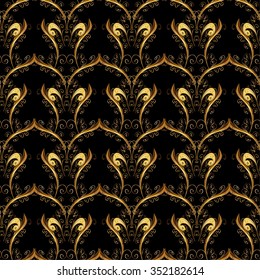 Abstract beautiful background, royal, damask ornament, vintage, rich seamless pattern, luxury, artistic vector wallpaper, floral, oldest style fashioned arabesque fabric for decoration and design