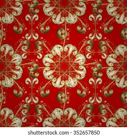 Abstract beautiful background, royal, damask ornament, vintage, rich seamless pattern, luxury, artistic vector wallpaper, floral, oldest style fashioned arabesque fabric for decoration and design