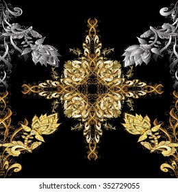 Abstract beautiful background, royal, damask ornament, vintage, rich seamless pattern, luxury, artistic vector wallpaper, floral, oldest style fashioned arabesque fabric for decoration and design