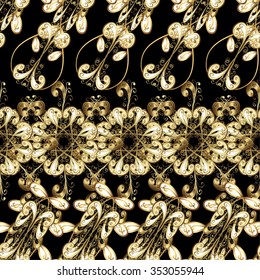 Abstract beautiful background, royal, damask ornament, vintage, rich seamless pattern, luxury, artistic vector wallpaper, floral, oldest style fashioned arabesque fabric for decoration and design