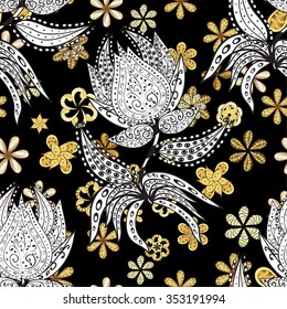 Abstract beautiful background, royal, damask ornament, vintage, rich seamless pattern, luxury, artistic vector wallpaper, floral, oldest style fashioned arabesque fabric for decoration and design