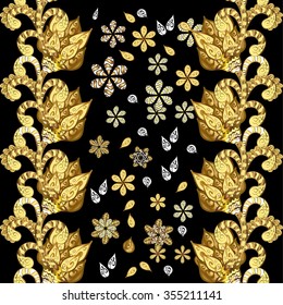 Abstract beautiful background, royal, damask ornament, vintage, rich seamless pattern, luxury, artistic vector wallpaper, floral, oldest style fashioned arabesque fabric for decoration and design