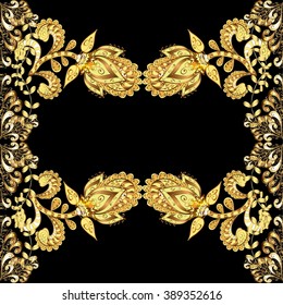Abstract beautiful background, royal, damask ornament, vintage, rich seamless pattern, luxury, artistic vector wallpaper, floral, oldest style fashioned arabesque fabric for decoration and design