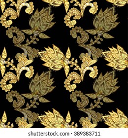 Abstract beautiful background, royal, damask ornament, vintage, rich seamless pattern, luxury, artistic vector wallpaper, floral, oldest style fashioned arabesque fabric for decoration and design