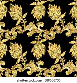 Abstract beautiful background, royal, damask ornament, vintage, rich seamless pattern, luxury, artistic vector wallpaper, floral, oldest style fashioned arabesque fabric for decoration and design