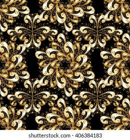 Abstract beautiful background, royal, damask ornament, vintage, rich seamless pattern, luxury, artistic vector wallpaper, floral, oldest style fashioned arabesque fabric for decoration and design
