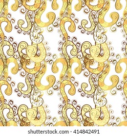 Abstract beautiful background, royal, damask ornament, vintage, rich seamless pattern, luxury, artistic vector wallpaper, floral, oldest style fashioned arabesque fabric for decoration and design