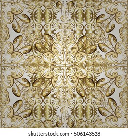 Abstract beautiful background, royal, damask ornament, vintage, rich seamless pattern, luxury, artistic vector wallpaper, floral, oldest style fashioned arabesque fabric for decoration and design