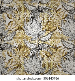 Abstract beautiful background, royal, damask ornament, vintage, rich seamless pattern, luxury, artistic vector wallpaper, floral, oldest style fashioned arabesque fabric for decoration and design