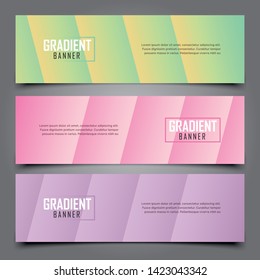 Abstract beautiful banner color gradient background 